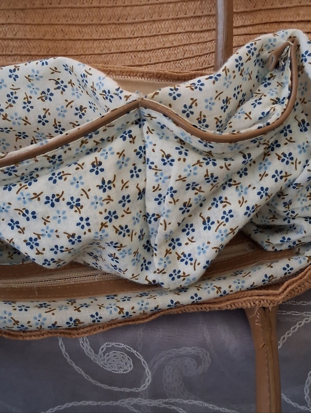 Hoxis Beige Summer Beach Woven Handbag - Picture 8 of 9